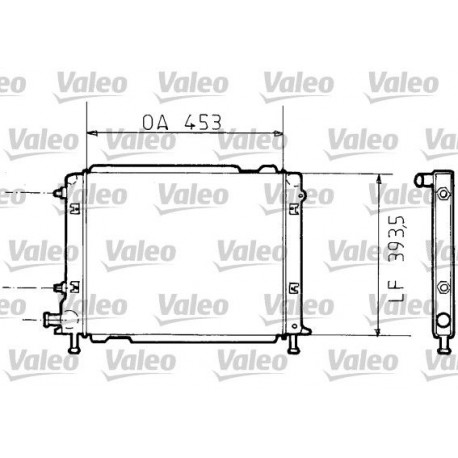 RADIATORE RAFFREDDAMENTO FIAT CROMA LANCIA THEMA 2000 16V TURBO - VALEO TA807 - 82449681 - 82479350