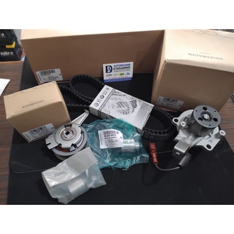 KIT DISTRIBUZIONE CON POMPA ACQUA AUDI Q2 Q3 Q5 VW GOLF VII T-ROC T-CROSS ORIGINALE VW 04L198119K - 04L121011N - 04L198119AC