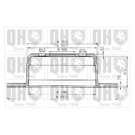 COPPIA DISCHI FRENO POSTERIORI VOLVO 140 - 164 / 270731/3 - 676812/1 - 676812-270731