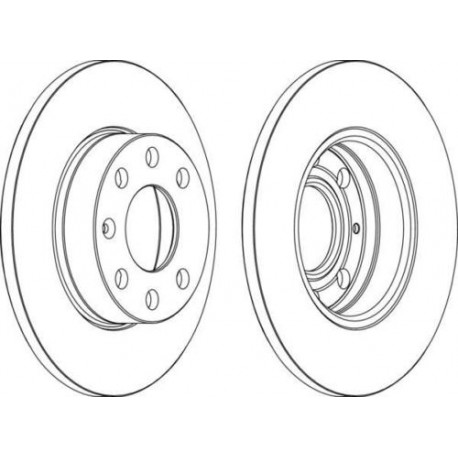 COPPIA DISCHI FRENO ANTERIORI VOLVO 440K 460L 480E / 34596619 - 3459661 - 34102947