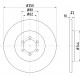 COPPIA DISCHI FRENO POSTERIORI ALFAROMEO 75 - 90 - GTV / 116462621501-60533971-60702072