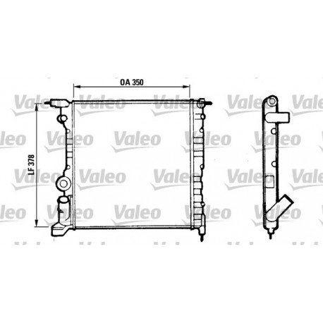 RADIATORE RAFFREDDAMENTO RENAULT CLIO I II - VALEO TA512 - 7701034768