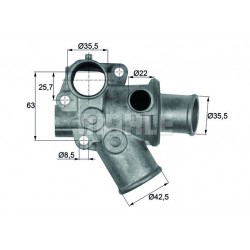 TERMOSTATO ALFAROMEO 145 146 FIAT TIPO TEMPRA LANCIA DEDRA TDS -BEHR C512.80-7613245-7614475-60808766-60809590