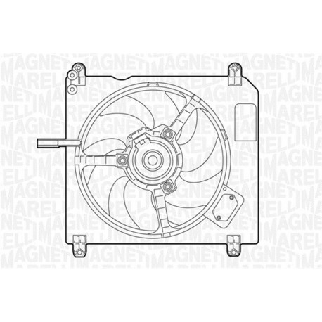 ELETTROVENTOLA FIAT BRAVO BRAVA 1.4 - MAGNETI MARELLI MTC005AX - 7787852