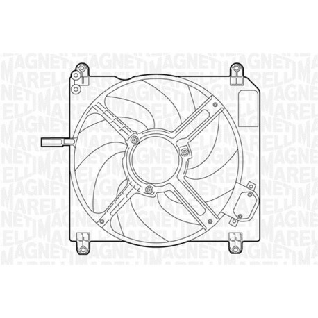 ELETTROVENTOLA FIAT MAREA 1.4 80 12V - MAGNETI MARELLI MTC007AX - 46472586