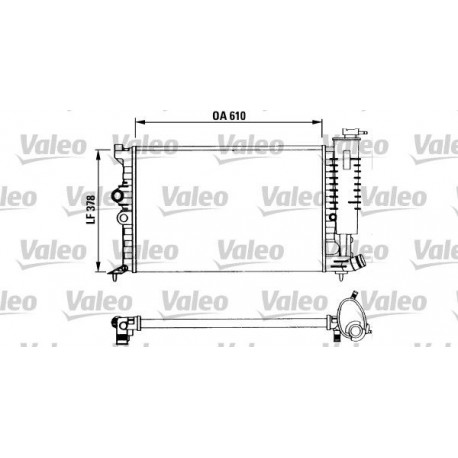 RADIATORE RAFFREDDAMENTO CITROEN XANTIA 2.0 16V ORIGINALE VALEO 730960 - VALEO 730957 - VALEO TA662 - 96107231