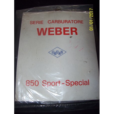 SERIE GUARNIZIONI CARBURATORE WEBER FIAT 850 SPORT - SPECIAL